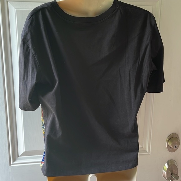 Sandro Silk and cotton scarf print tee - Picture 4 of 6